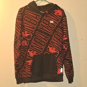 NBA Black and Red Graphic Men's Hoodie